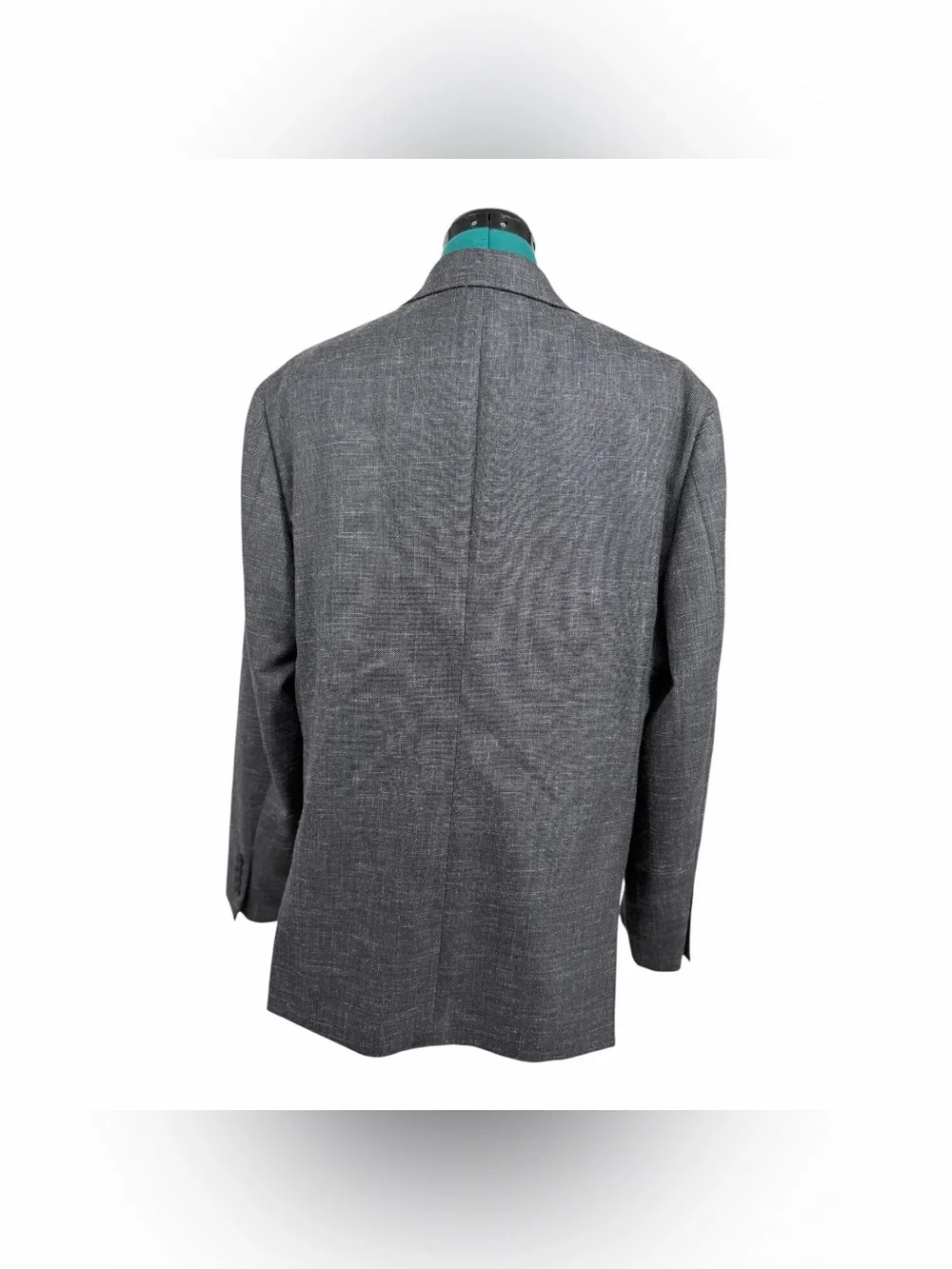 Nordstrom Men's Shop Gray Wool Silk Linen Blazer Sport Coat 44R